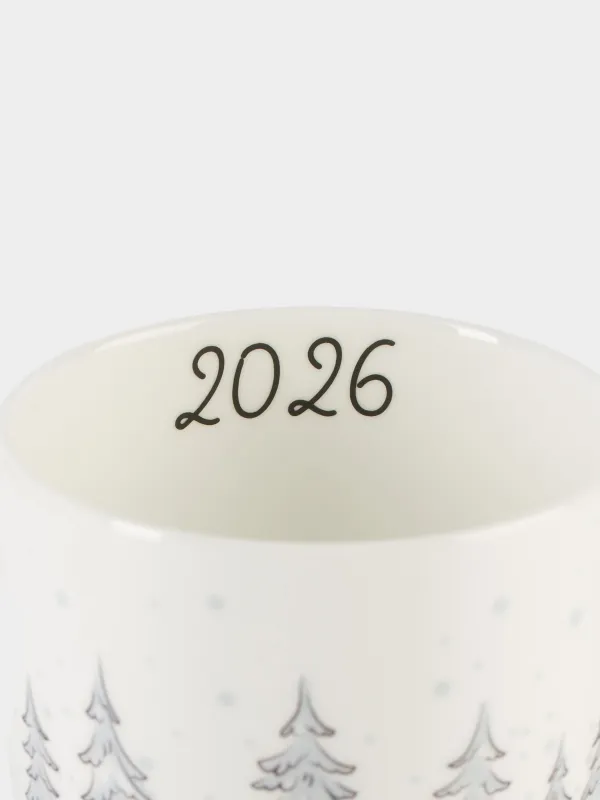 Кружка, 400 мл, фарфор, Red car, image-3