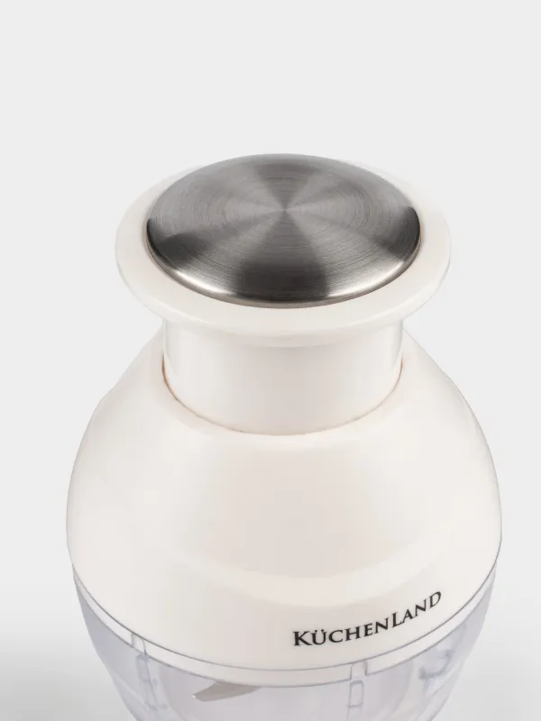 Ұсақтағыш-блендер, 12 см, механикалық, пластик / Болат, сүт, Soft kitchen, image-4