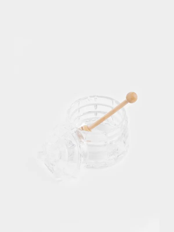 Балға арналған банкі, 290 мл, қасық, шыны Р/ағаш, Өрнектер, Honey, image-1