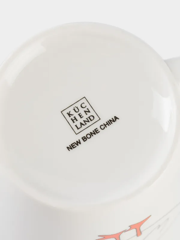 Саптыаяқ, 420 мл, фарфор N, ақ, Қаздар, Goose christmas, image-5