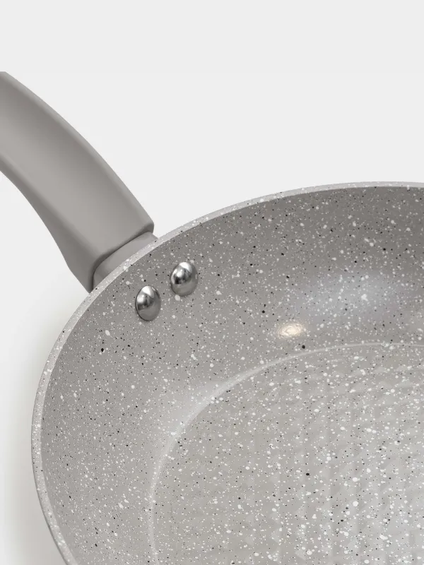 Сковорода, 24 см, с покрытием, алюминий, бежево-серая, Decision, image-4