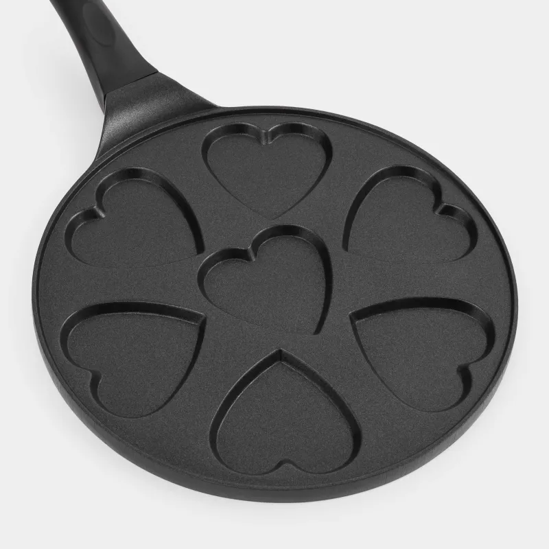 Таба, жұмыртқа пен құймақтарға арналған, 26 см, 7 бөлім, қапталған, алюминий, жүрек, Action, image-2