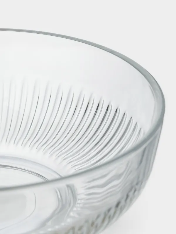 Салат ыдысы, 20х7 см, 1,4 л, қақпағы бар, шыны Р / пластик, Мадейра, image-4