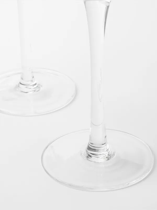 Шампан стакан, 200 мл, 2 дана, шыны Р, алтын жиегі бар, Ribby R Gold, image-2