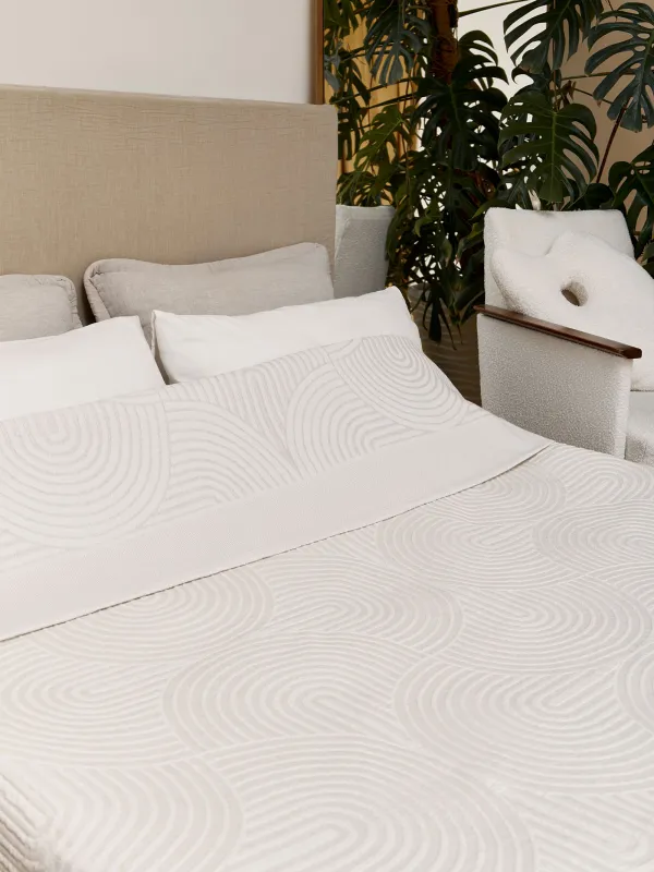 Көрпе, 220х240 см, полиэстер / мақта, құмды бежевый, Арка, Арка, image-3