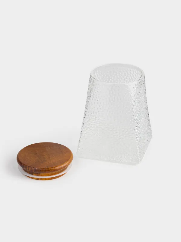 Сусымалы өнімдерге арналған құты, 500 мл, шыны/ағаш, Relli wood, image-2