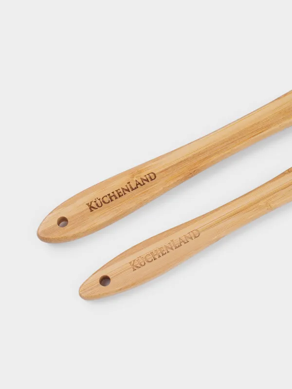 Қалақша, 2 дана, силикон/ағаш, сүт түстес, Алмұрттар және шабдалылар, Fruit garden, image-4