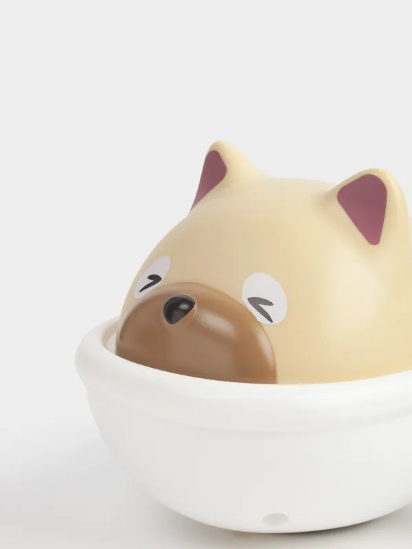 Игрушка для купания, 10 см, заводная, пластик, серая, Собака в ванной, Kiddy, image-3