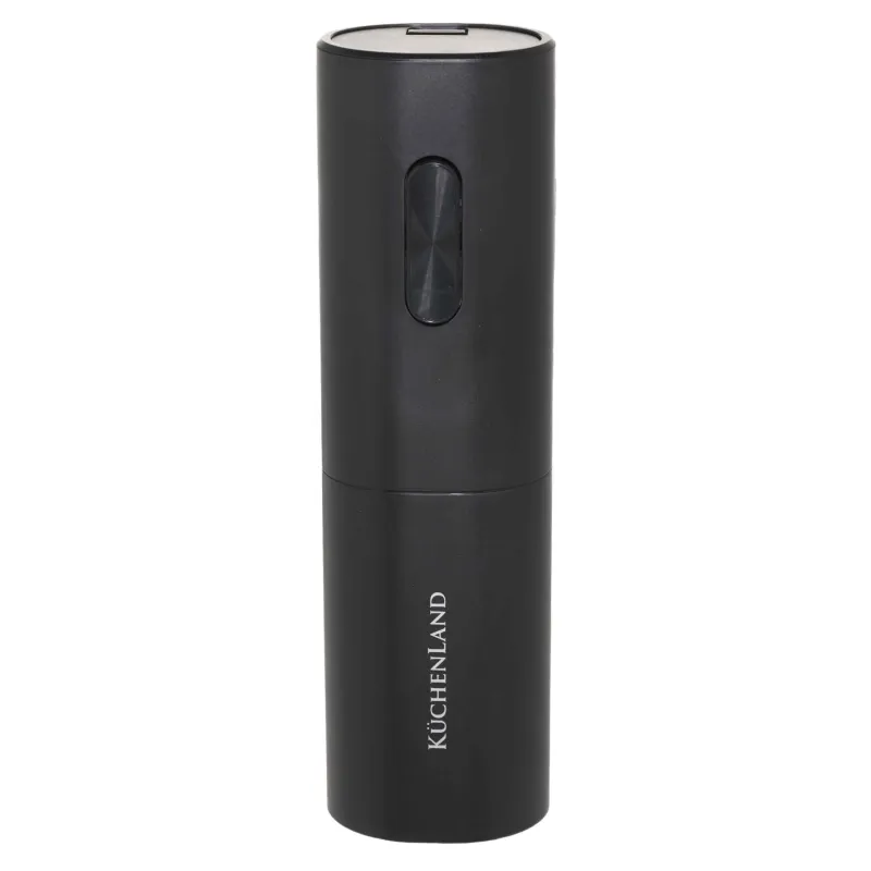 Штопор электрический, 19 см, пластик/сталь, черный, Bar