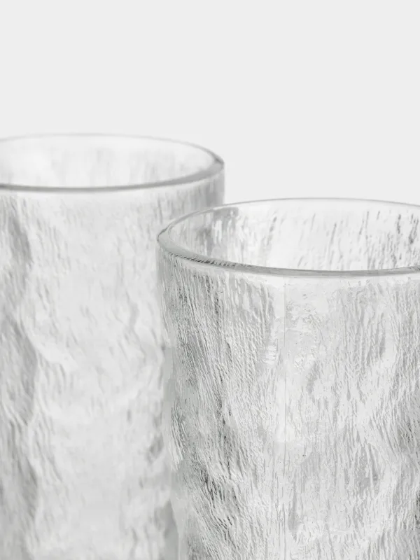 Стақан, 13 см, 350 мл, 2 дана, шыны Р, Мыжылған әсер, Crumple, image-3