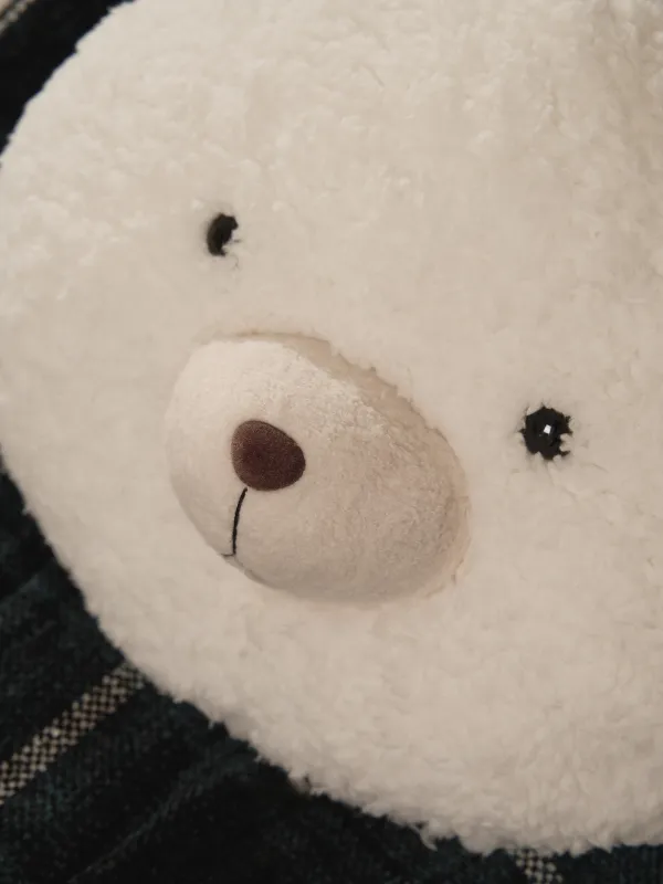 Сәндік жастық, 30х25 см, плюш, ақ, Аю, Bear, image-2