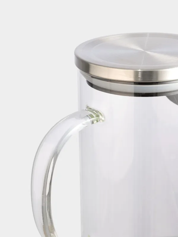 Құмыра, 1,4 л, сүзгі қақпағы бар, пайдаланылған Шыны / Болат, классикалық, image-5