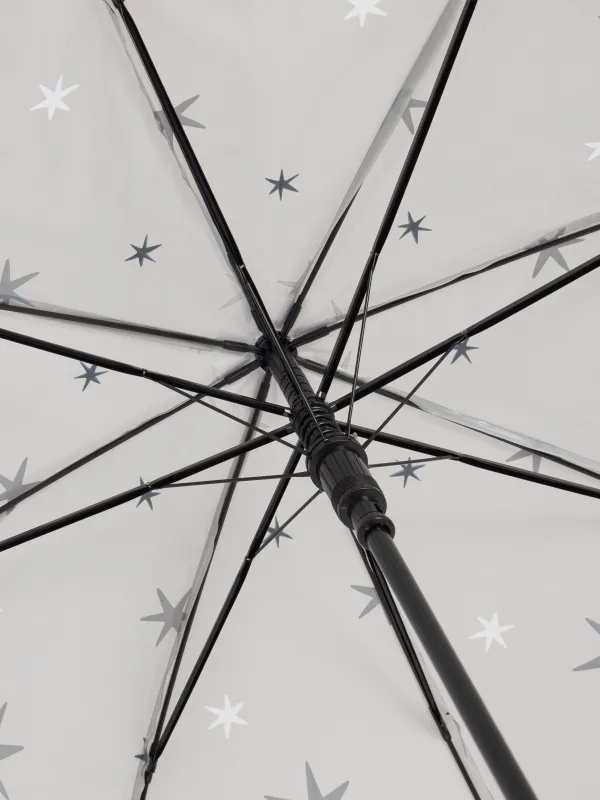 Қолшатыр-таяқ, 70 см, балаларға арналған, полиоксиэтилен, көгілдір, Жұлдыздар, Aspen, image-3