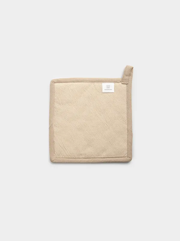 Прихватка, 20х20 см, хлопок, квадратная, бежевая, Пасхальный кролик, Rabbit Easter, image-5