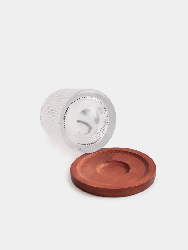 Виски стақаны, 9 см, 260 мл, тұғырда, шыны Р/ағаш, Ribby, image-2