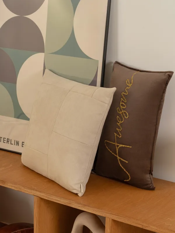 Подушка декоративная, 45х45 см, полиэстер/спандекс, песочная, Neutral, image-5