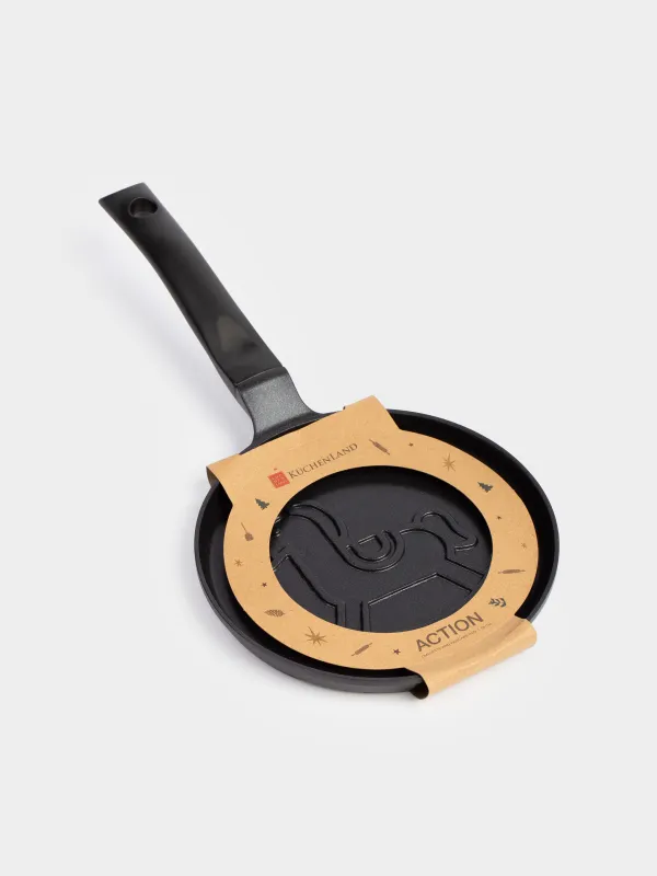 Омлет пен панкейктерге арналған таба, 18 см, жабыны бар, алюминий, Жылқы, Action, image-4