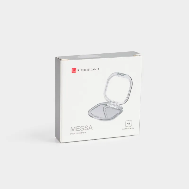 Қалта айнасы, 7х7 см, екі жақты, пластик, Messa, image-4