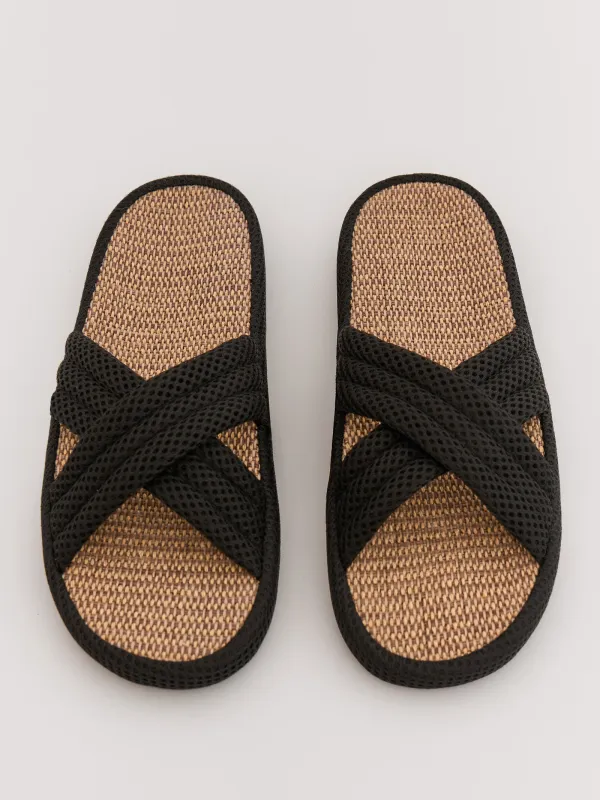 Әйелдер тәпішкелері, үйге арналған, өлшемі 40-41, полиэстер, қоңыр, Walk X, image-3