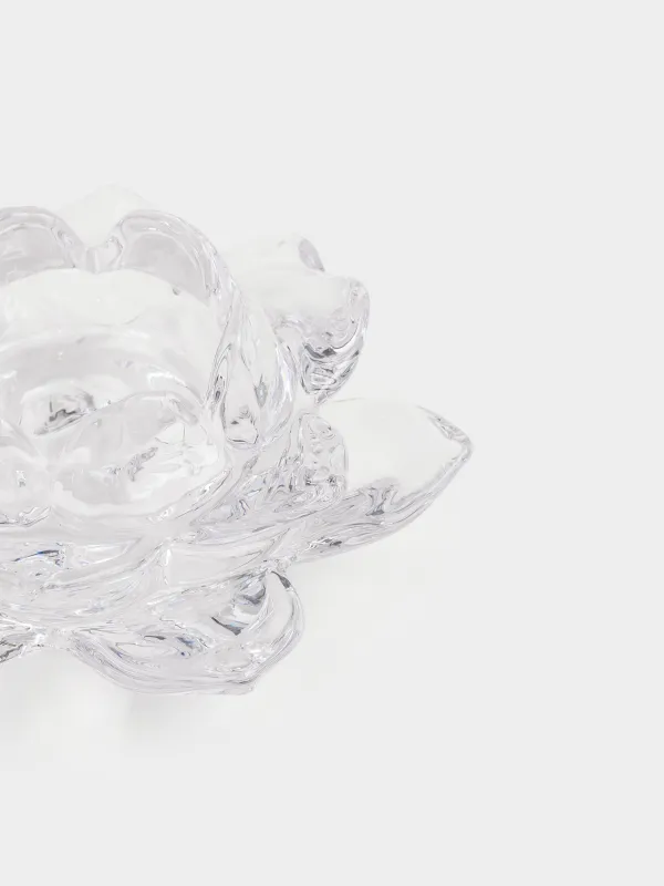 Шам ұстағыш, 12 см, шайға/жұқа шамға арналған, шыны, Лотос, Lotus, image-3