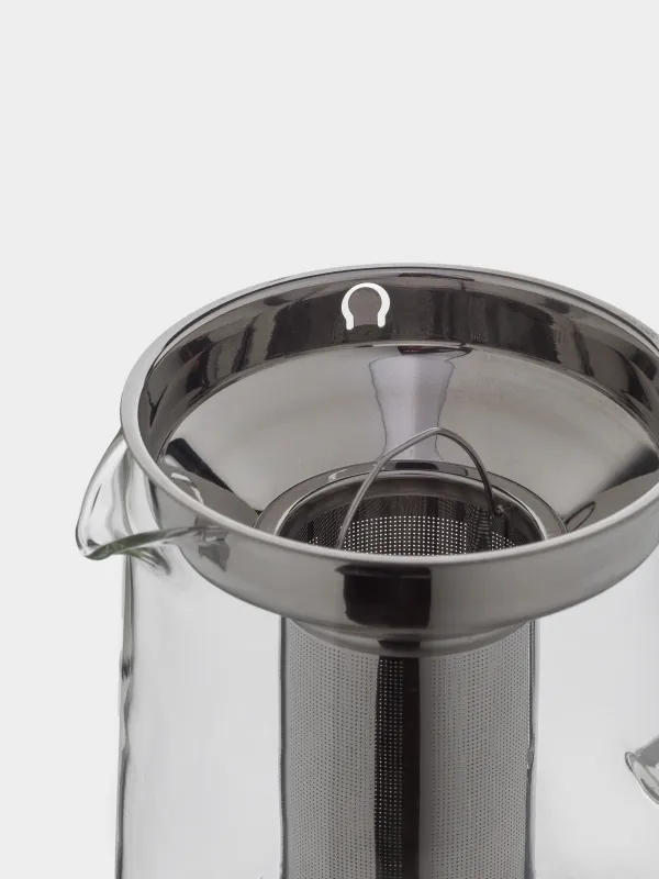 Чайник заварочный, 1,2 л, стекло Б/сталь, Macchiato, image-3