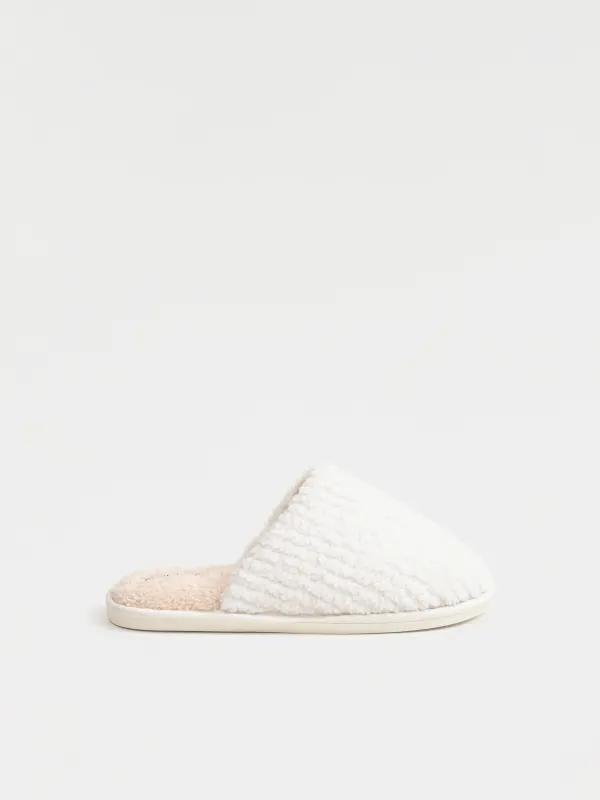 Әйелдер тәпішкелері, үйге арналған, өлшемі 36-37, полиэстер, сарғылт-қоңыр, Plush font, image-0