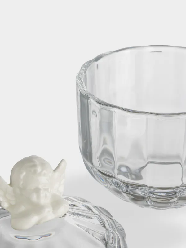 Сақтау ыдысы, 10х13 см, 340 мл, шыны Р/керамика, Періште, Alid, image-3