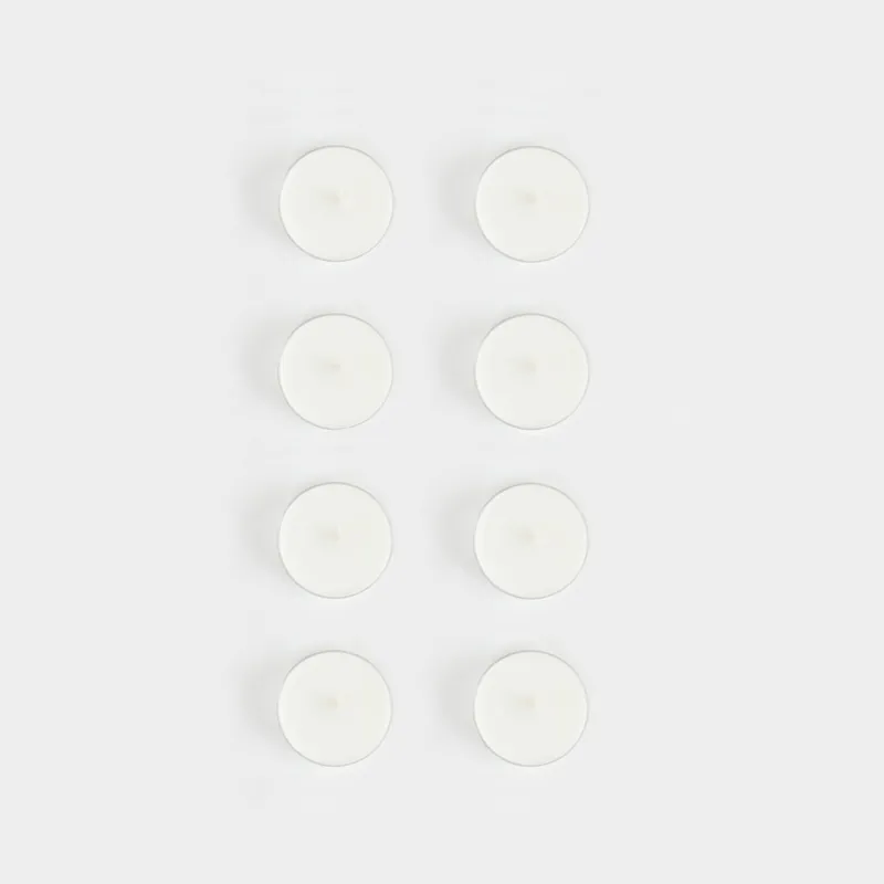 Шәй шамы, хош иісті, 6 см, 8 дана, шәй, жаңа хош иіс, Luxury white