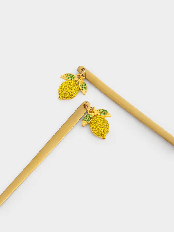 Десерт қасығы, 14 см, 2 дана, болат, алтын, Лимон, Sicily, image-3