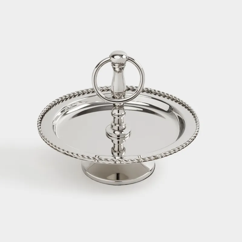 Пирожныйларға арналған тұғыр, 19х15 см, 1 деңгей, болат, күміс, Fantastic, image-1