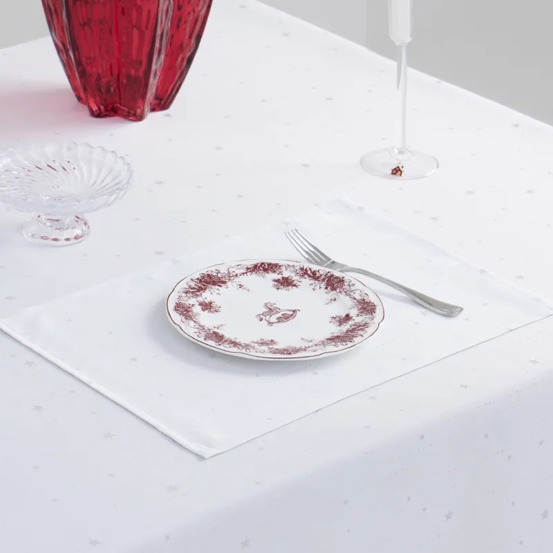 Аспаптарға арналған майлық, 30х45 см, жаккард, полиэстер, ашық сұр, Күміс жұлдыздар, Starlight