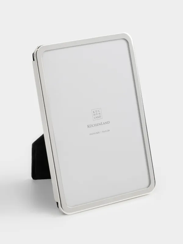 Фото жиектеме, 11х16 см, металл/шыны, күміс, Fantastic, image-0