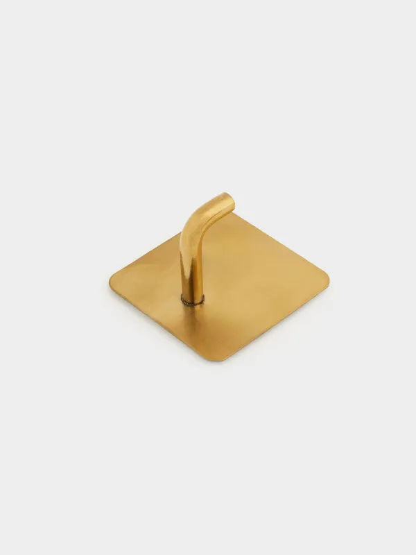 Гүл шоқтарына арналған ілмек, 4 см, жабысқышы бар, болат, төртбұрыш, алтын, Hook, image-3