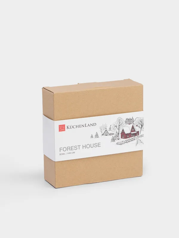 Салат ыдысы, 15х5 см, 290 мл, фарфор N, ақ, Ормандағы үй,  Forest house, image-5