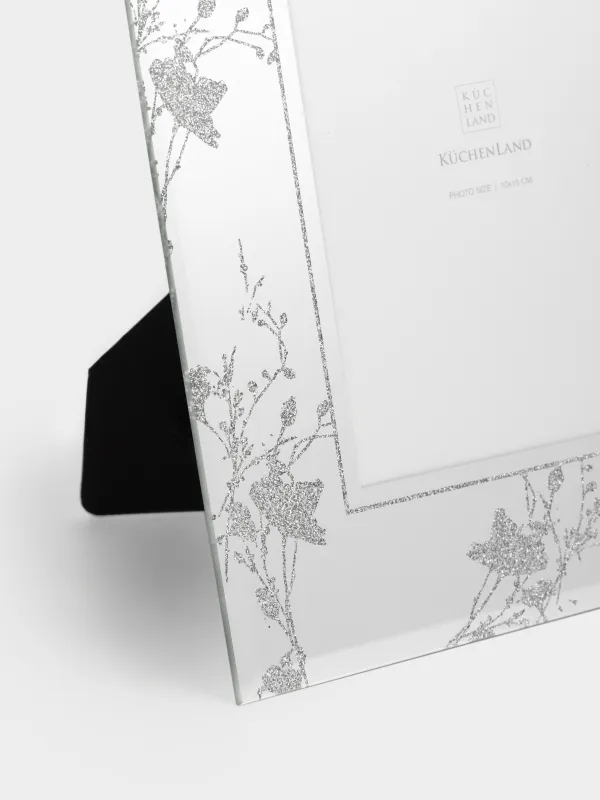 Фото жиектеме, 17х22 см, шыны, Гүлдер, Glossy, image-1