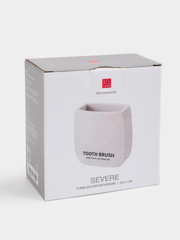 Жуынатын бөлмеге арналған стақан, 10 см, цемент, құм, Severe, image-2