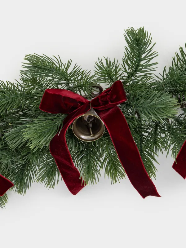 Сәндік композиция, 61 см, полиэтилен, Қоңырауы бар шырша, Conifer decor, image-3