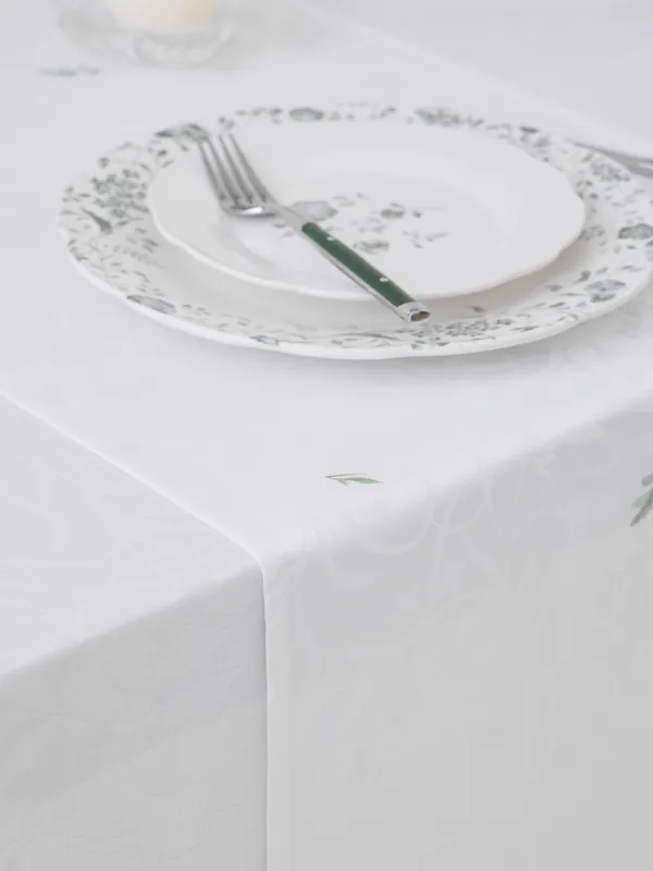 Үстел төсеніші, 40х160 см, жаккард, полиэстер, сүт түстес, Дала гүлдері, Petals serenity, image-4