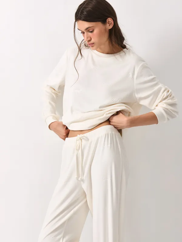 Свитшот домашний, молочный, Tamila, image-3