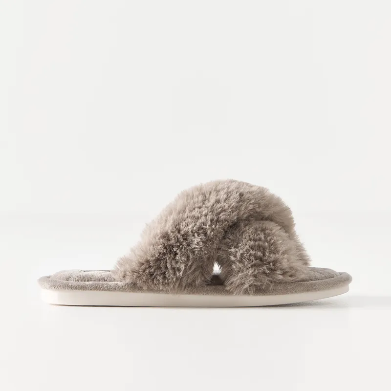 Әйелдер тәпішкелері, үйге арналған, өлшемі 36-37, полиэстер, қоңыр, Tape