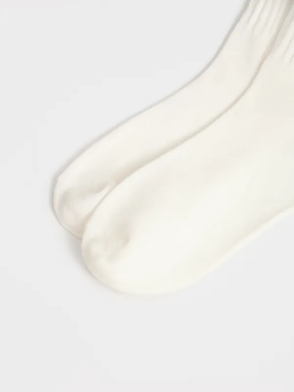 Әйелдер шұлықтары, өлшемі 36-38, қырлы, мақта/полиэстер, сүт түстес, Жолақтар, Rib basic, image-3