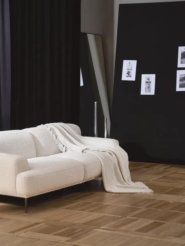 Плед, 130х170 см, с бахромой, полиэстер/люрекс, бежевый, Shiny threads, image-5