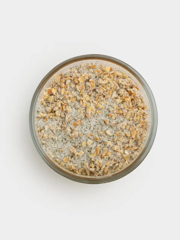 Дәмдеуіштерге арналған ыдыс, 8 см, толтырғышы мен қасығы бар, шыны/тығын/ағаш, Сарымсақ және тұз, Seasoning cork, image-1