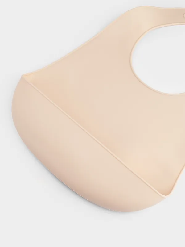 Нагрудник, с карманом, бежевый, Kiddy, image-1