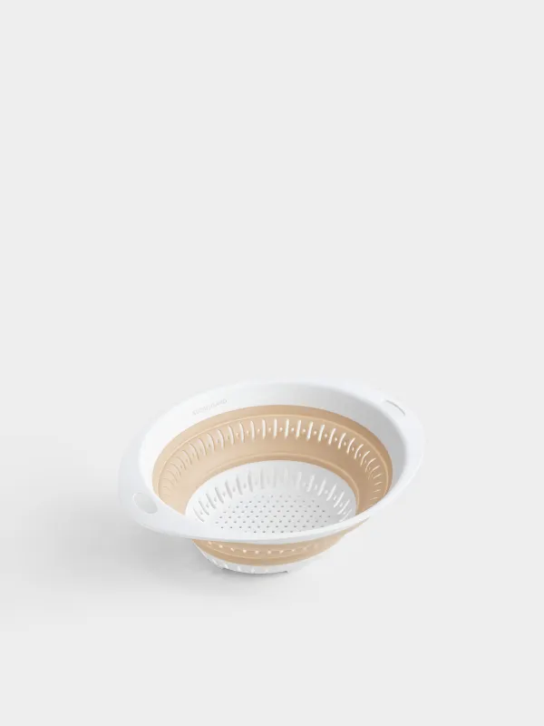 Дуршлаг, 31х24 см, жиналмалы, пластик/резеңке, сопақ, сарғылт-қоңыр, Foldaway, image-1