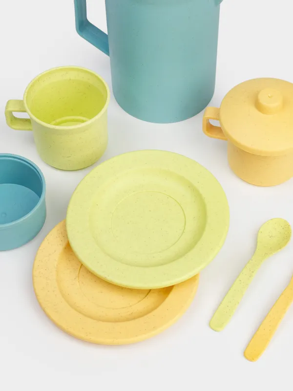 Ойын жиынтығы, 14 зат, өсімдік талшығы/пластик, Пикникке арналған себет, Game, image-3