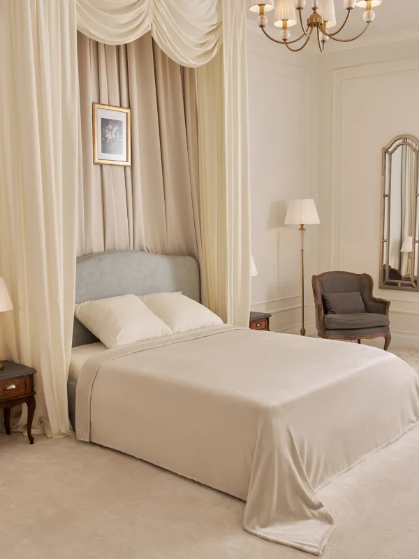 Төсек жапқыш, 220х240 см, фланель, сұр, Flannel, image-7