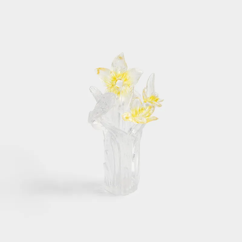 Гүл вазасы, 28 см, сәндік, полирезин, Нәркестер, Bloom