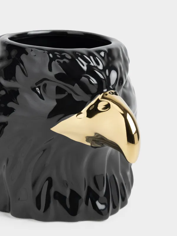 Саптыаяқ, 580 мл, фарфор Р, қара-алтын, Қыран, Eagle, image-2