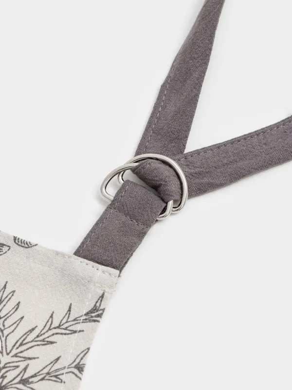 Алжапқыш, 65х80 см, мақта, сұр және сарғылт-қоңыр, Бұтақтардағы суықторғайлар, Bullfinchs, image-3